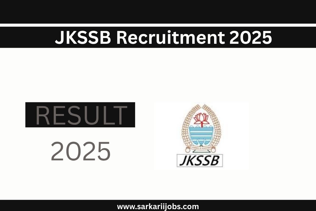 JKSSB Recruitment 2025