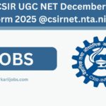 NTA CSIR UGC NET December Online Form 2025
