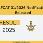 AFCAT 01/2026 Notification Released