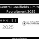 Central Coalfields Limited Recruitment 2025