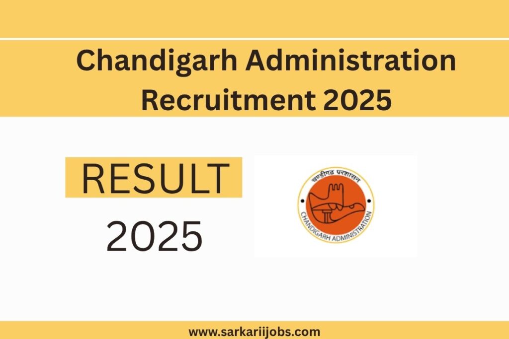 Chandigarh Administration Recruitment 2025