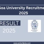 Goa University Recruitment 2025