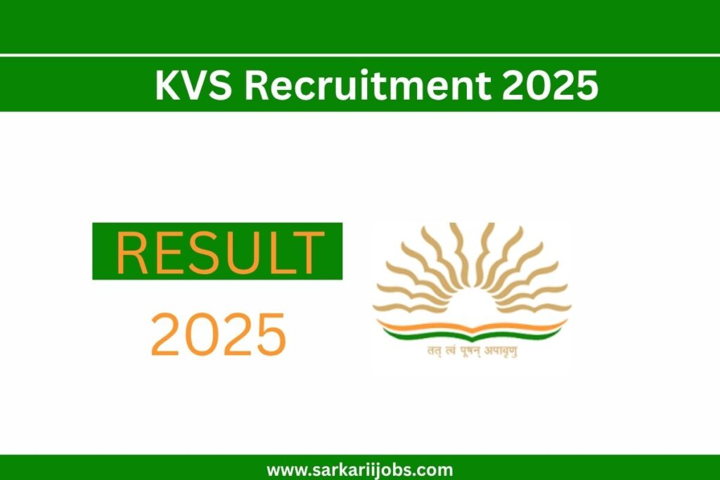 KVS Recruitment 2025