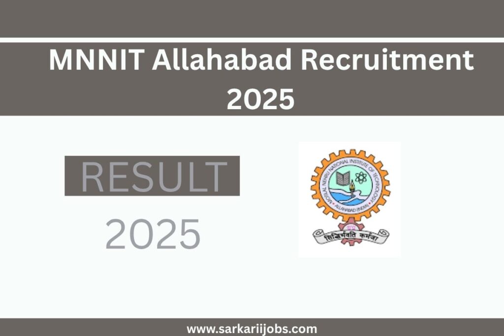 MNNIT Allahabad Recruitment 2025