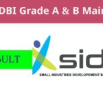 SIDBI Grade A & B Mains