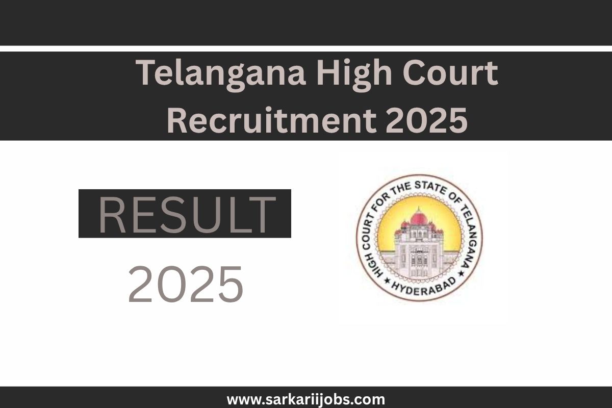 Telangana High Court Recruitment 2025 Telangana High Court Recruitment 2025